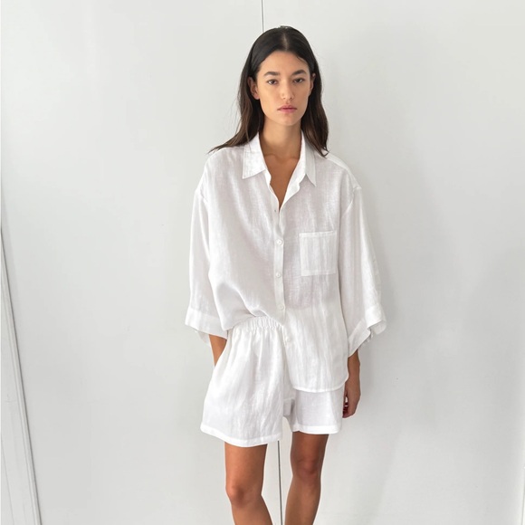 Deiji Studios Tops - Deiji Studios 03 Set in White